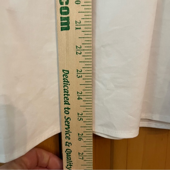 Talbots White Blouse with Black Trim Size Medium NWT - Picture 8 of 8